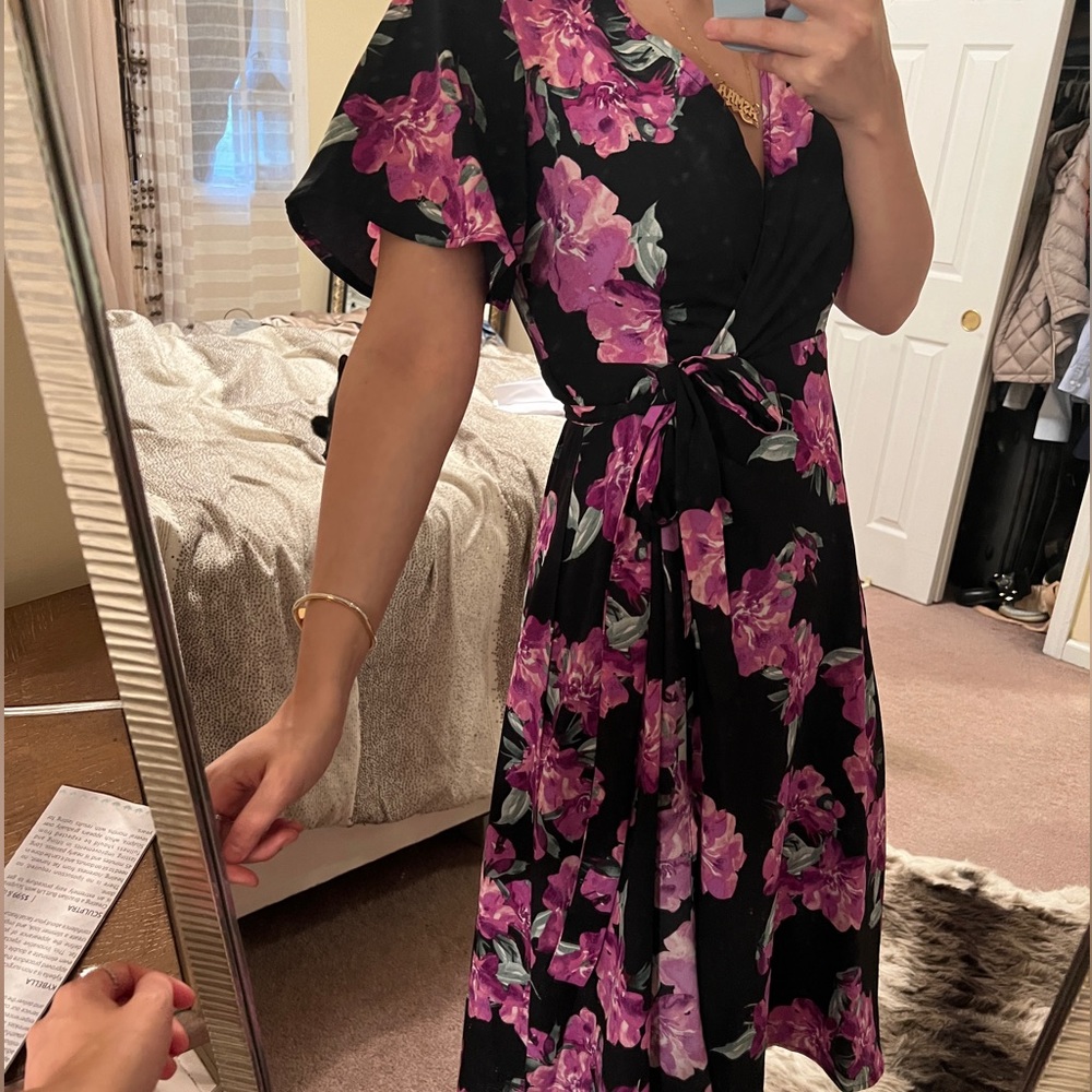 Wrap Around midi dress
